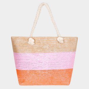 Color Dipped Beach Tote Bag